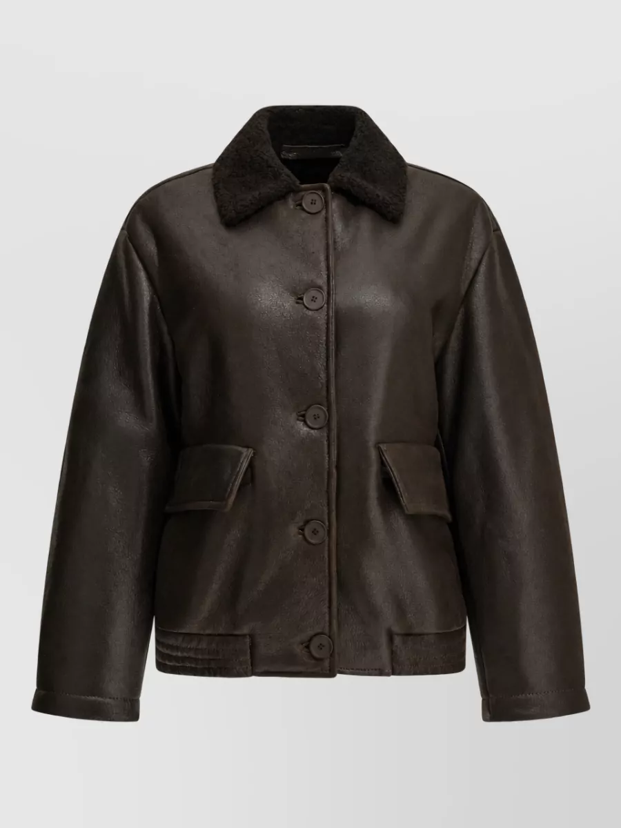 Salvatore Santoro shearling leather jacket
