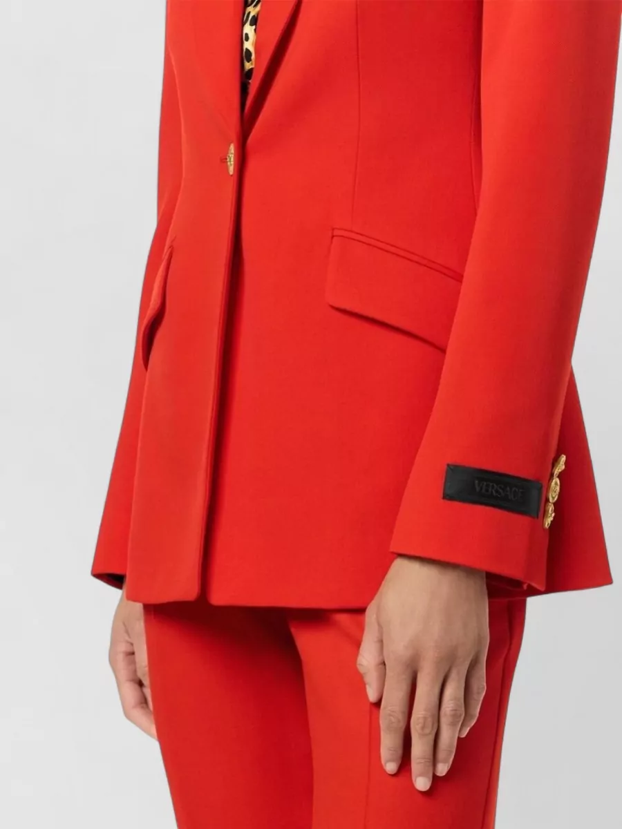 Versace Tailored Stretch Virgin Wool Blazer