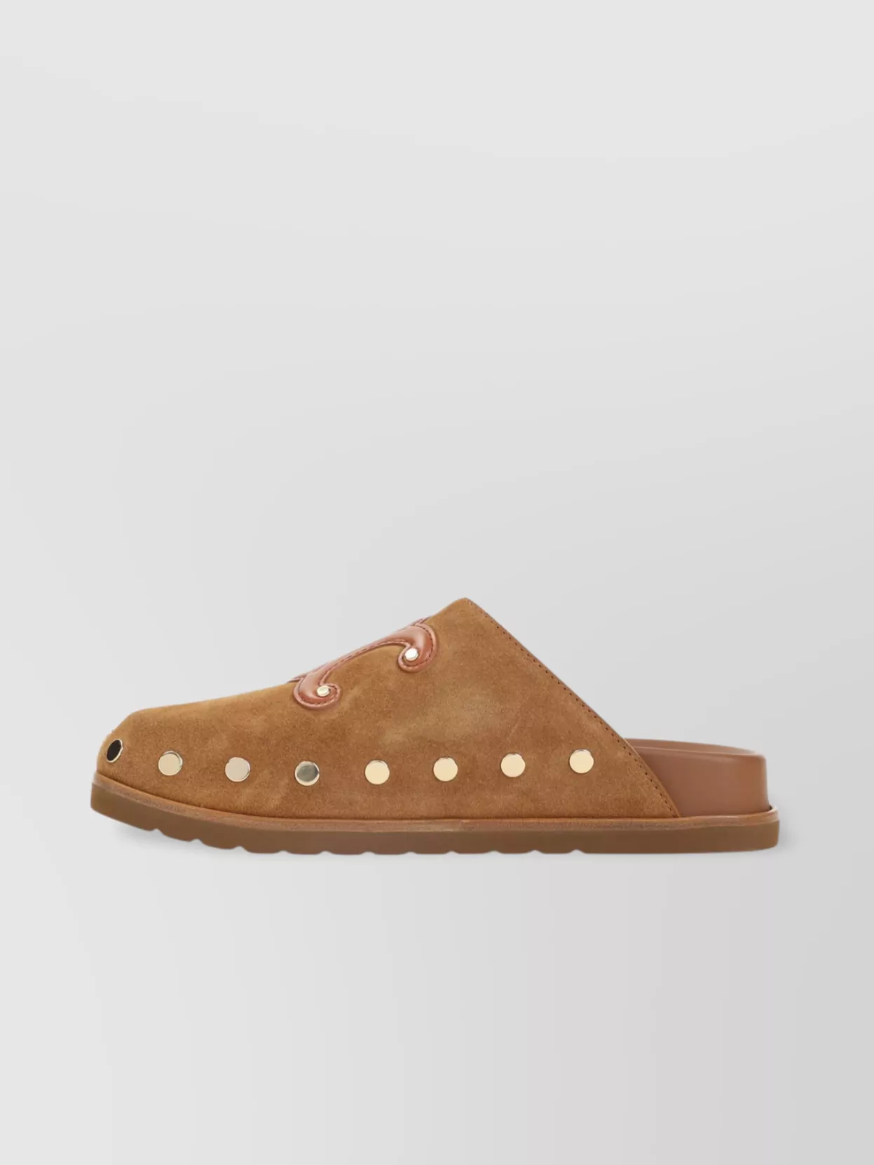 Celine Studded Detailing Wedge Clog