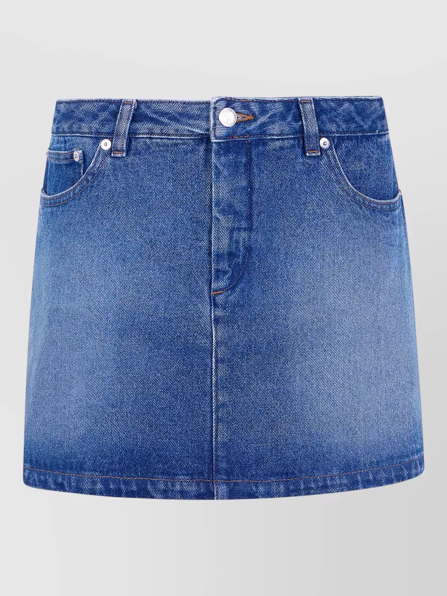 A.P.C. cotton darcy mini skirt