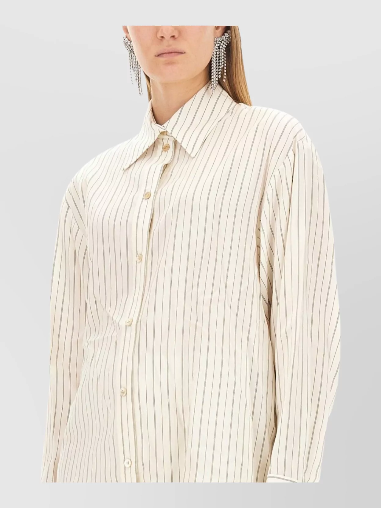 Isabel Marant Longline Oversize Striped Shirt