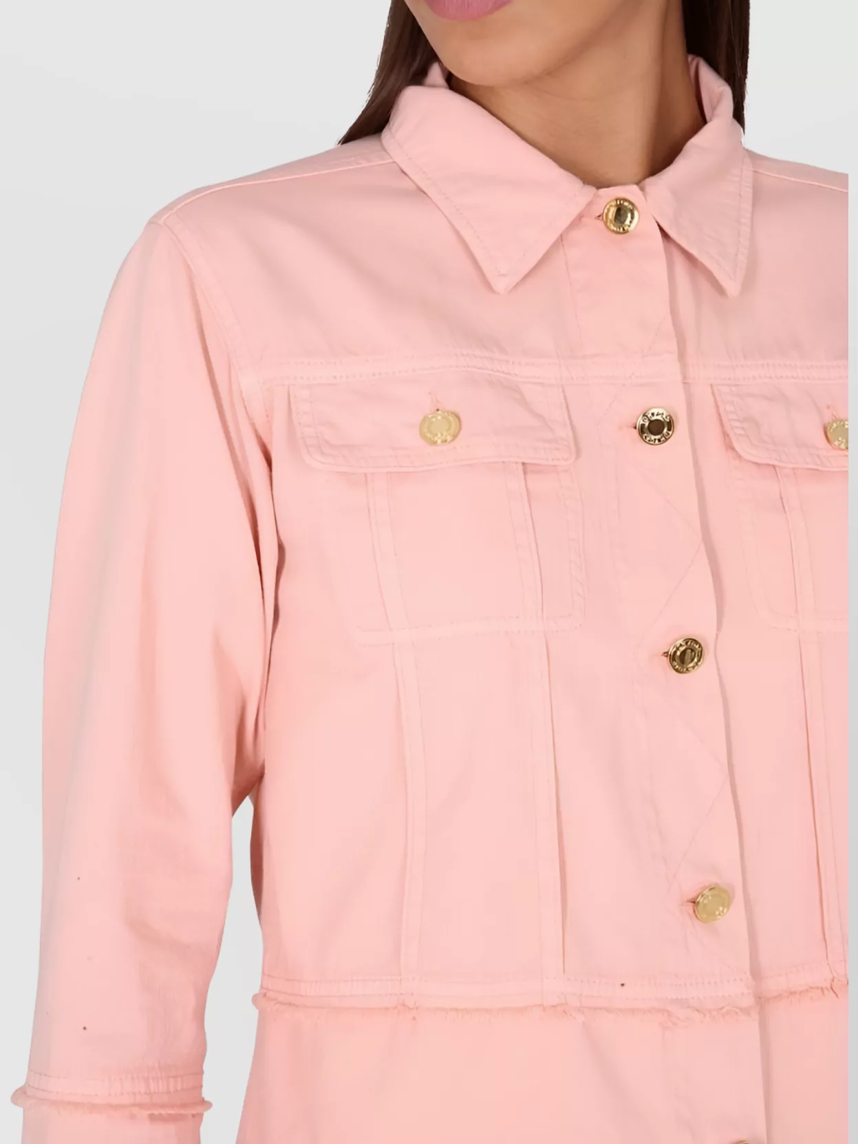 TOM FORD COTTON DENIM SHIRT CHEST POCKETS