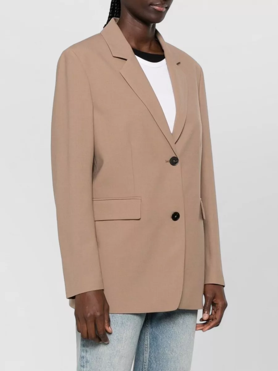 Closed Wool-Blend Double-Breasted Suit Jacket