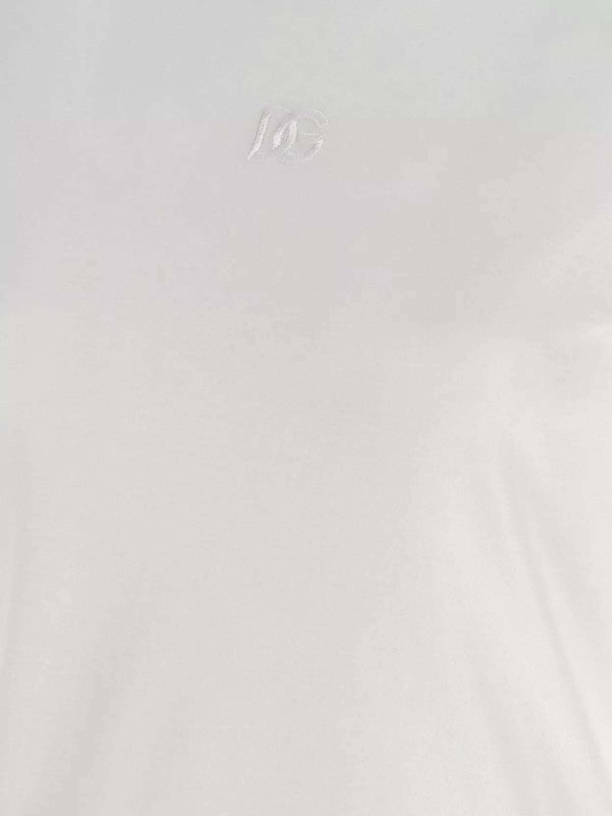 Dolce&Gabbana Cotton Logo Embroidered T-Shirt