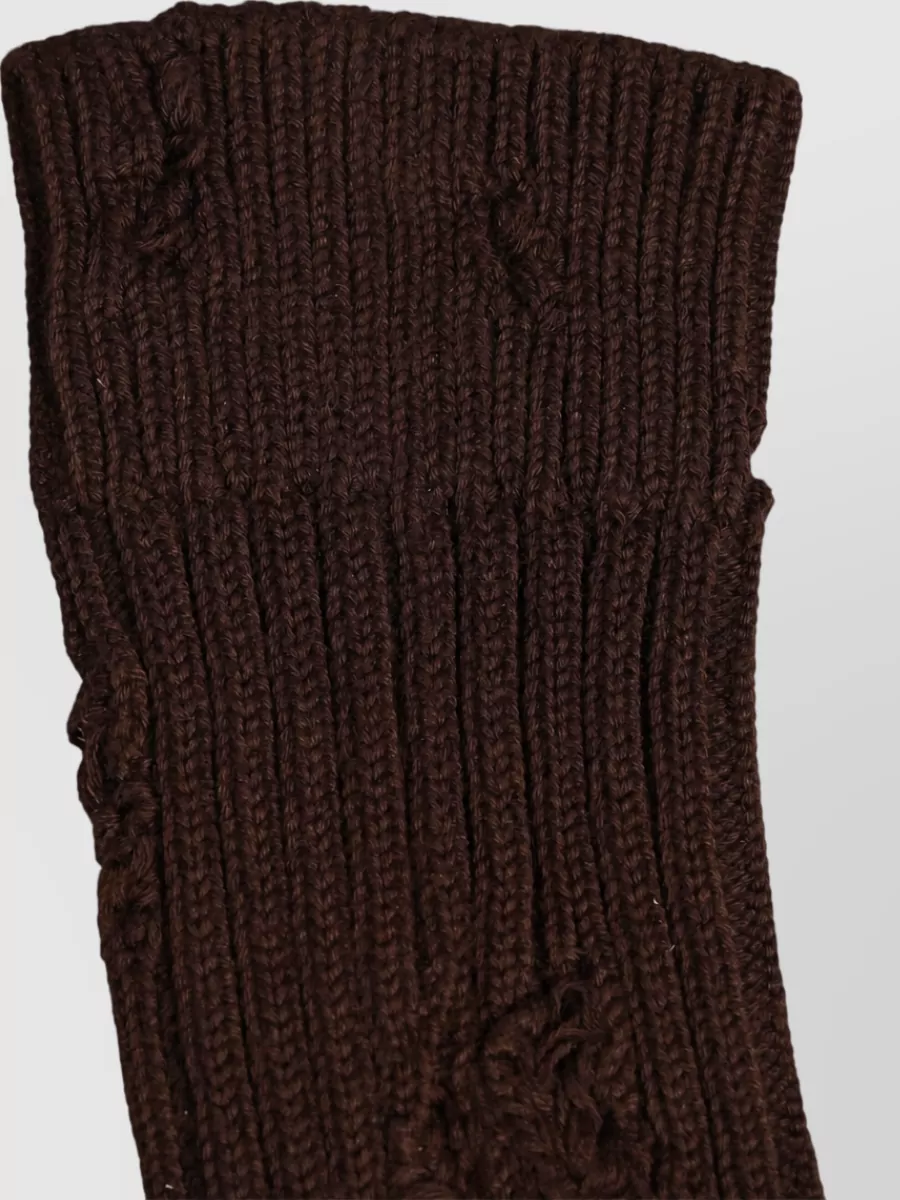 Dolce&Gabbana Cotton Distressed Mid Calf Socks