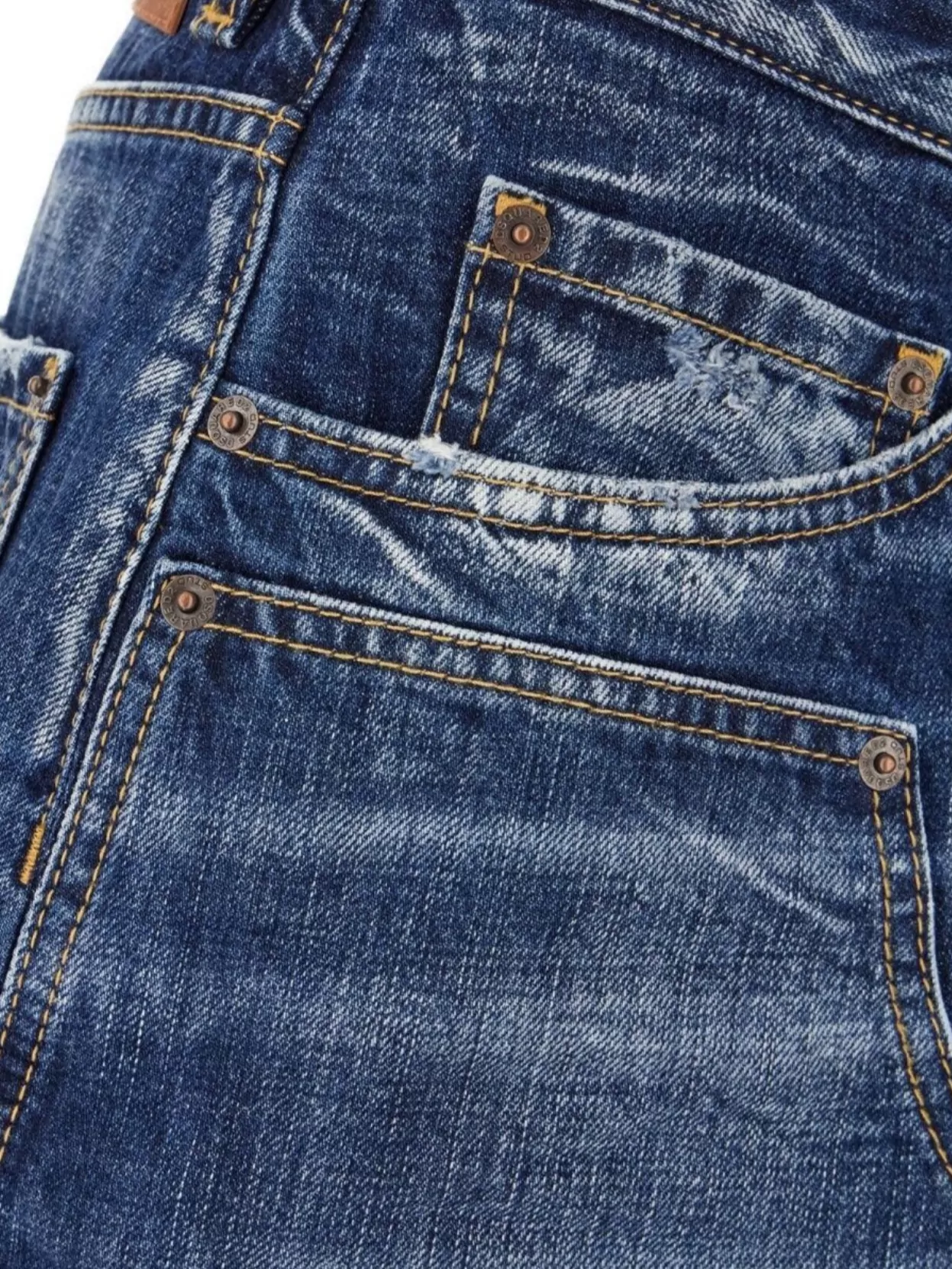 Dsquared2 Carpenter Denim Bermuda Shorts In Blue
