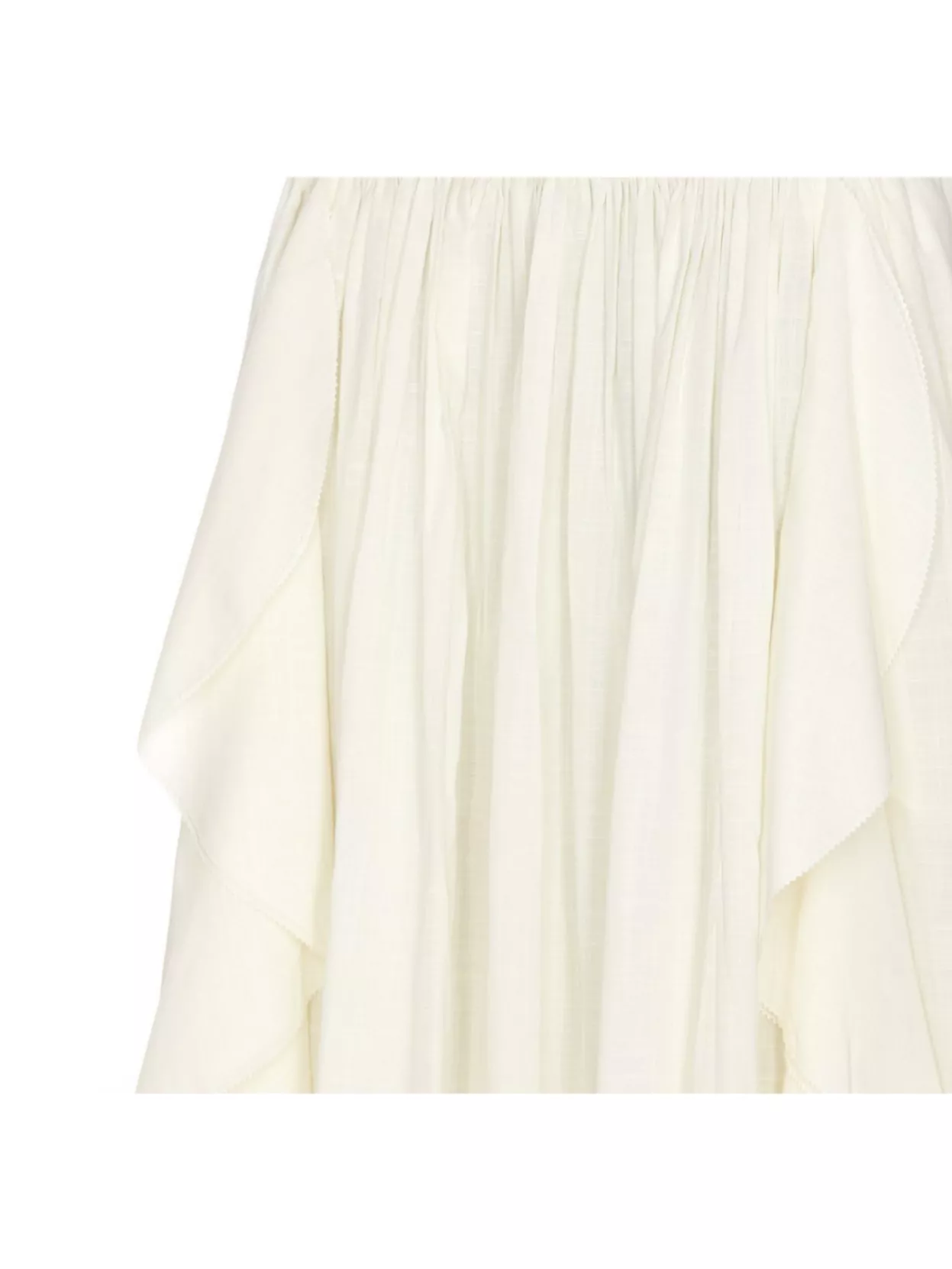 Shop Zimmermann Ruffle Acacia Maxi Skirt Midi Length