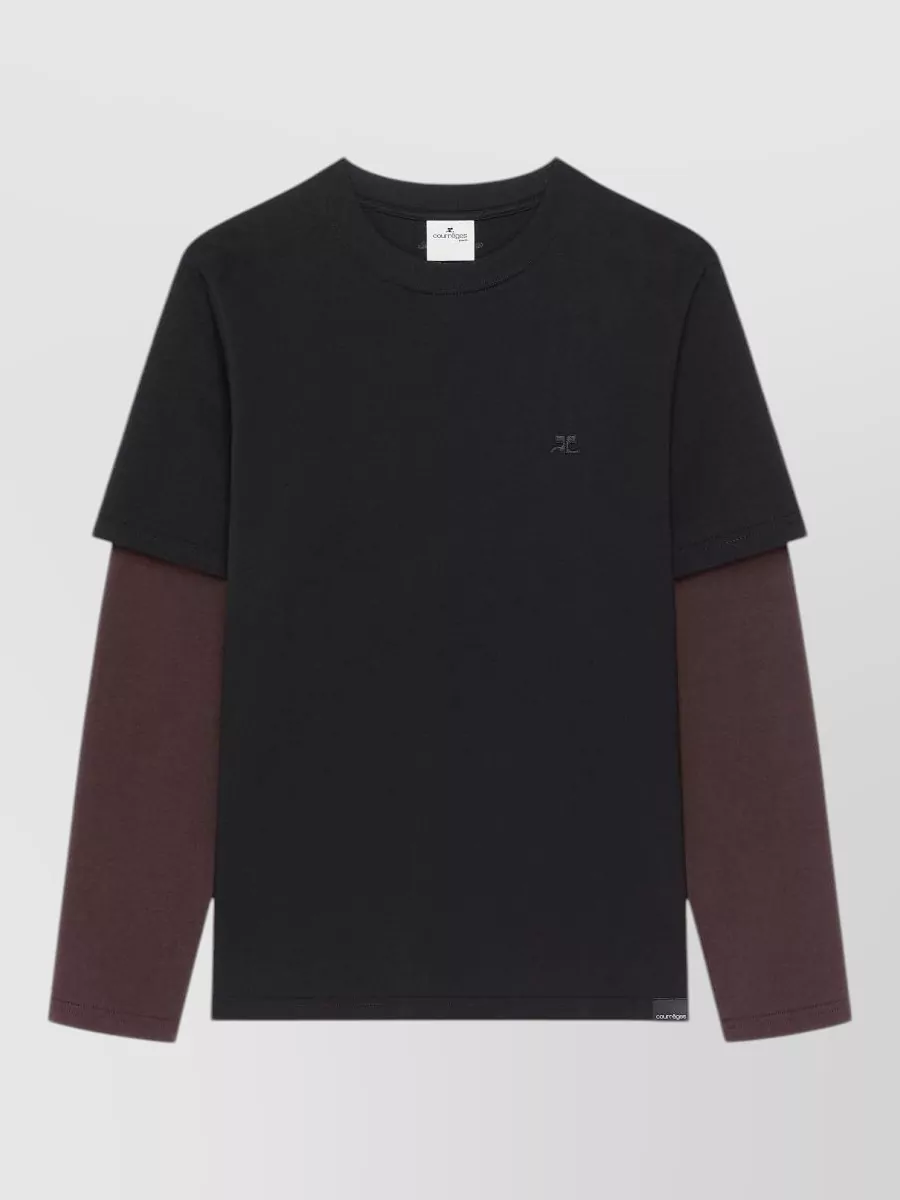 Courrèges cotton fitted skirt