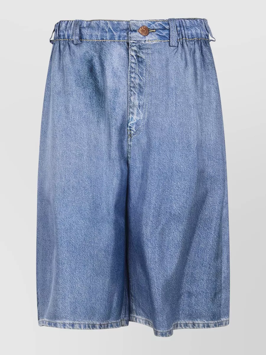 Pierre Louise Mascia Aloe Shorts Tailored Trousers Front Pleats In Blue