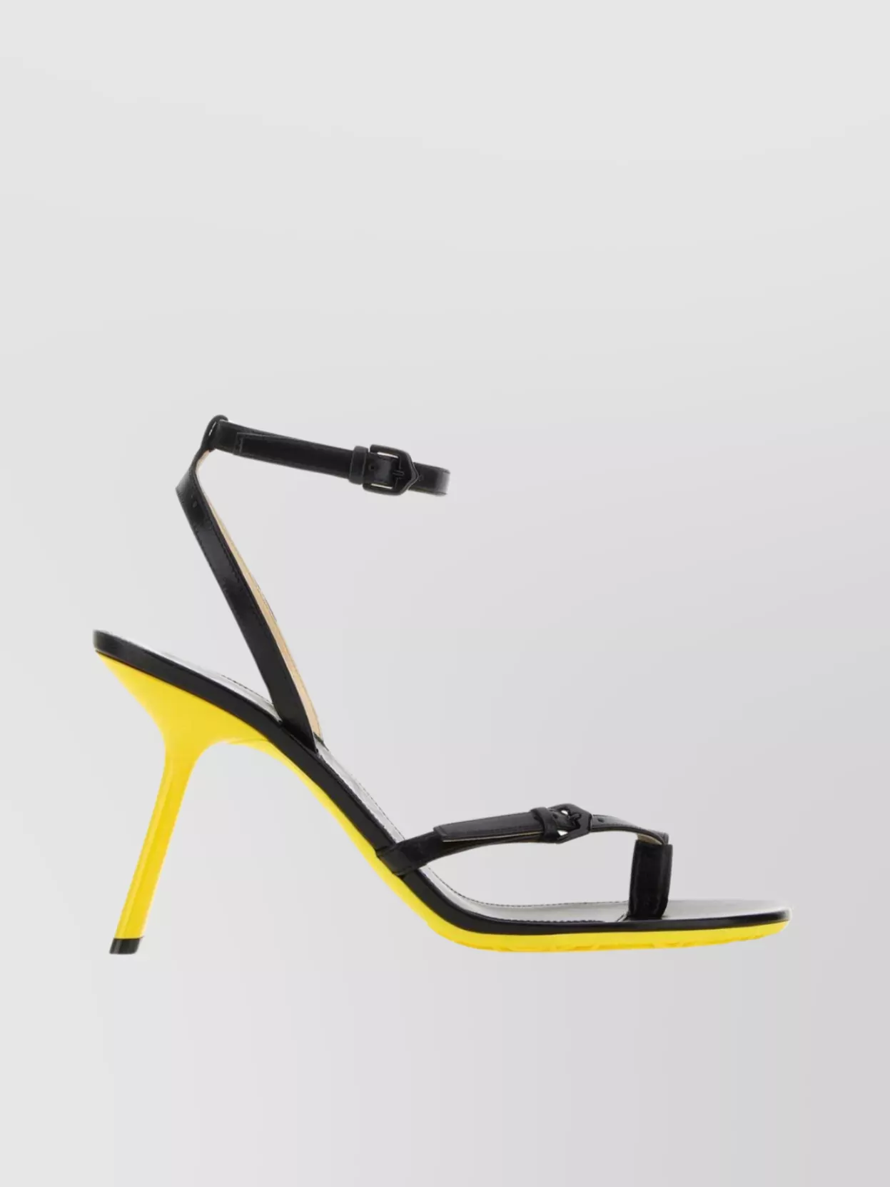 Shop Loewe Leather Petal Sandals With Open Toe And Ankle Strap