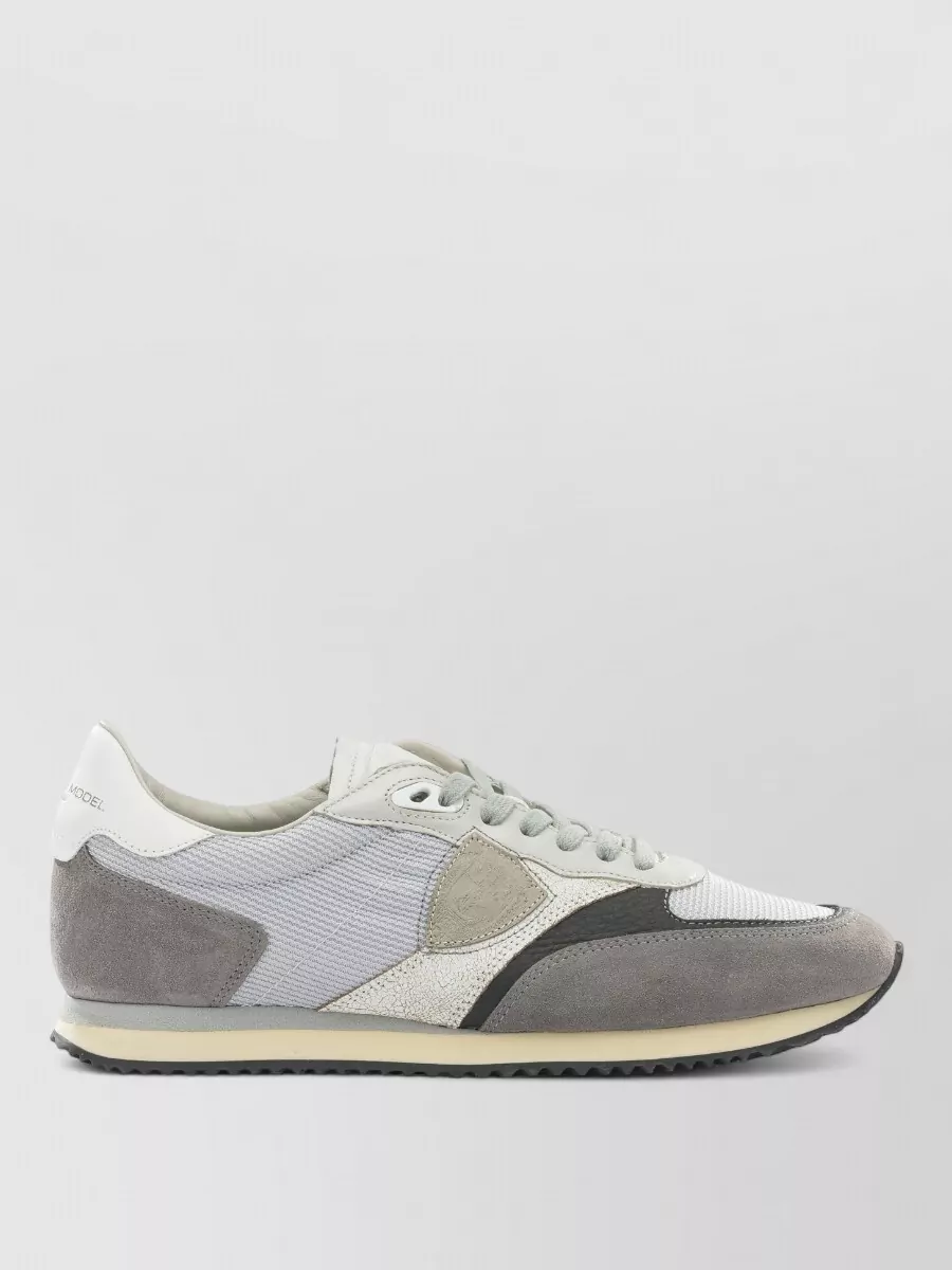 Philippe Model Sneakers Slip On Suede Mesh Rubber Sole