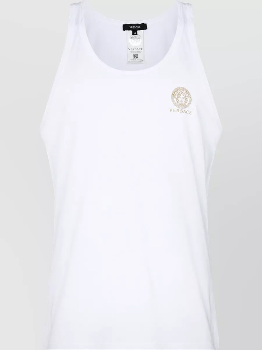 Versace Medusa logo-print sleeveless top