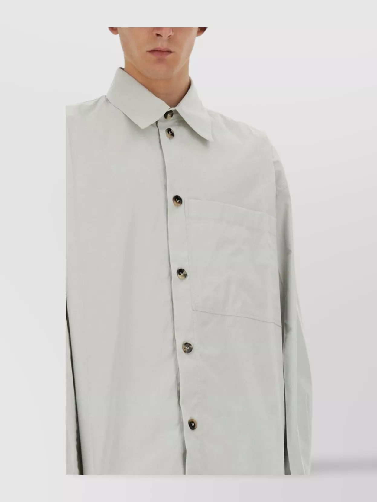 Bottega Veneta Luxurious Silk Long Sleeve Shirt With Pocket