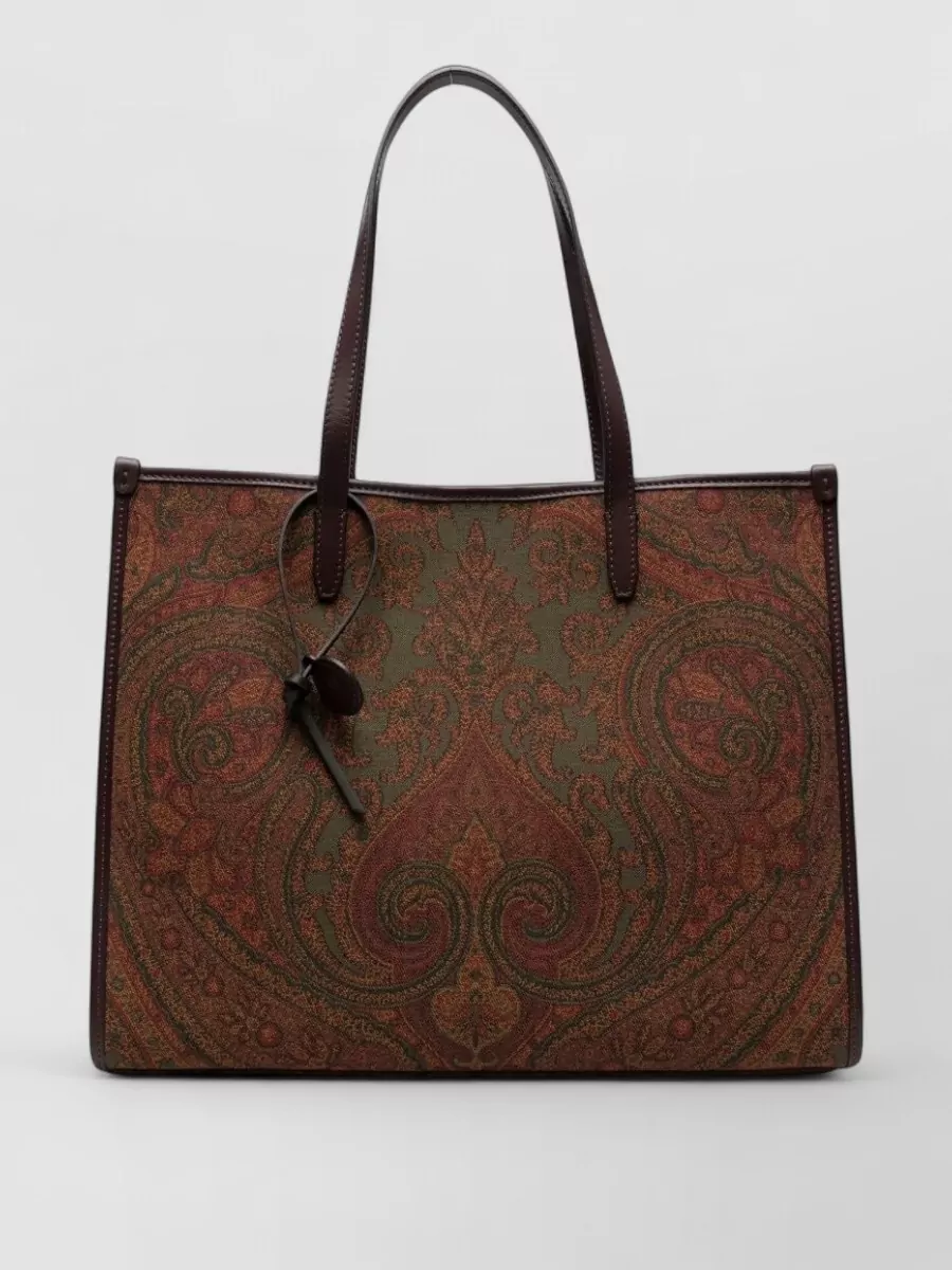 Etro love trotter large jacquard tote bag