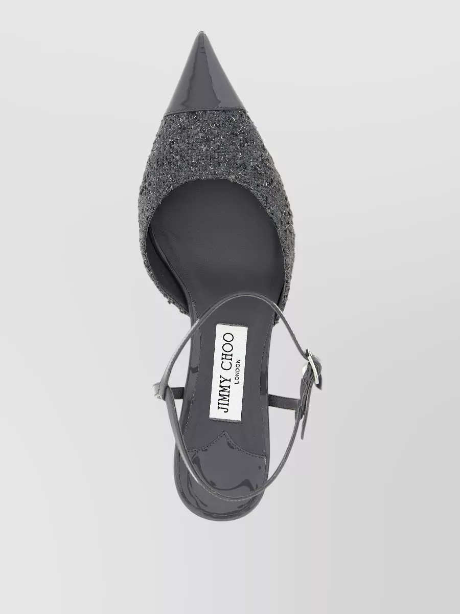 Jimmy Choo Aren Kitten Heel Slingback Pumps Ankle Strap