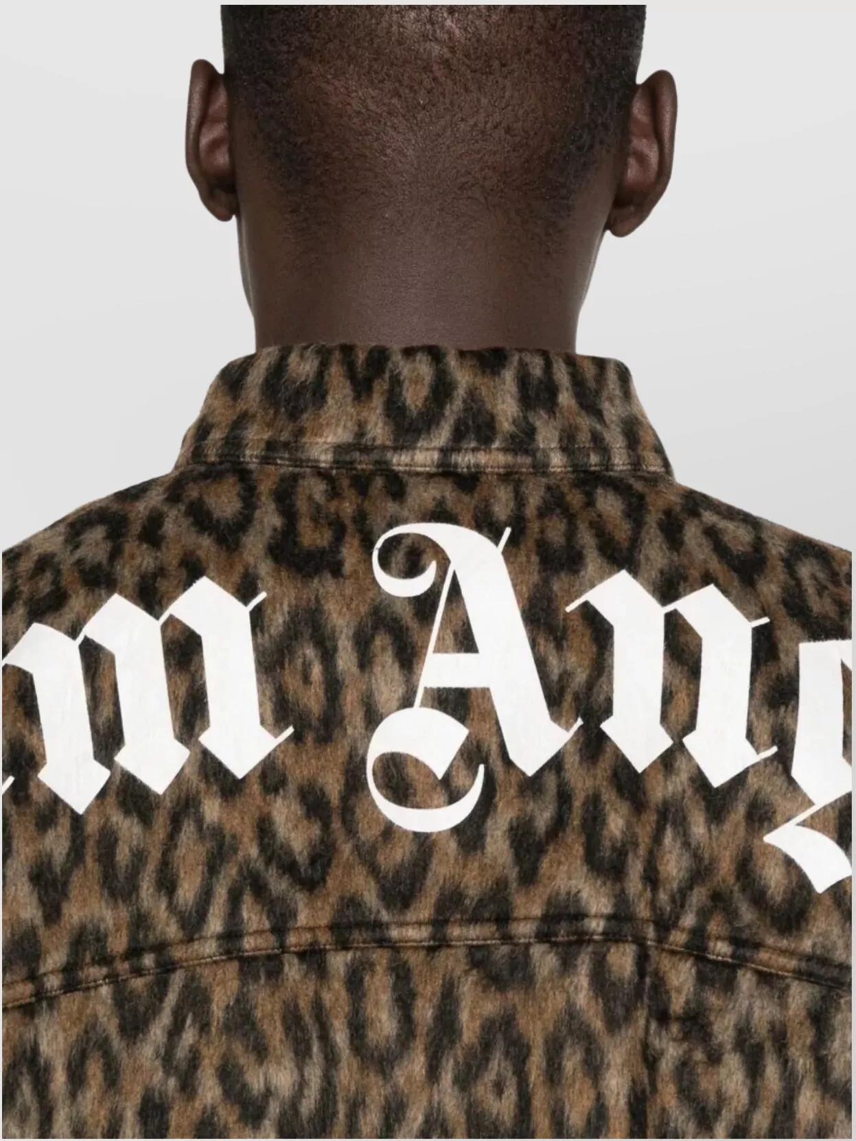 Palm Angels Animal Print Overshirt Logo