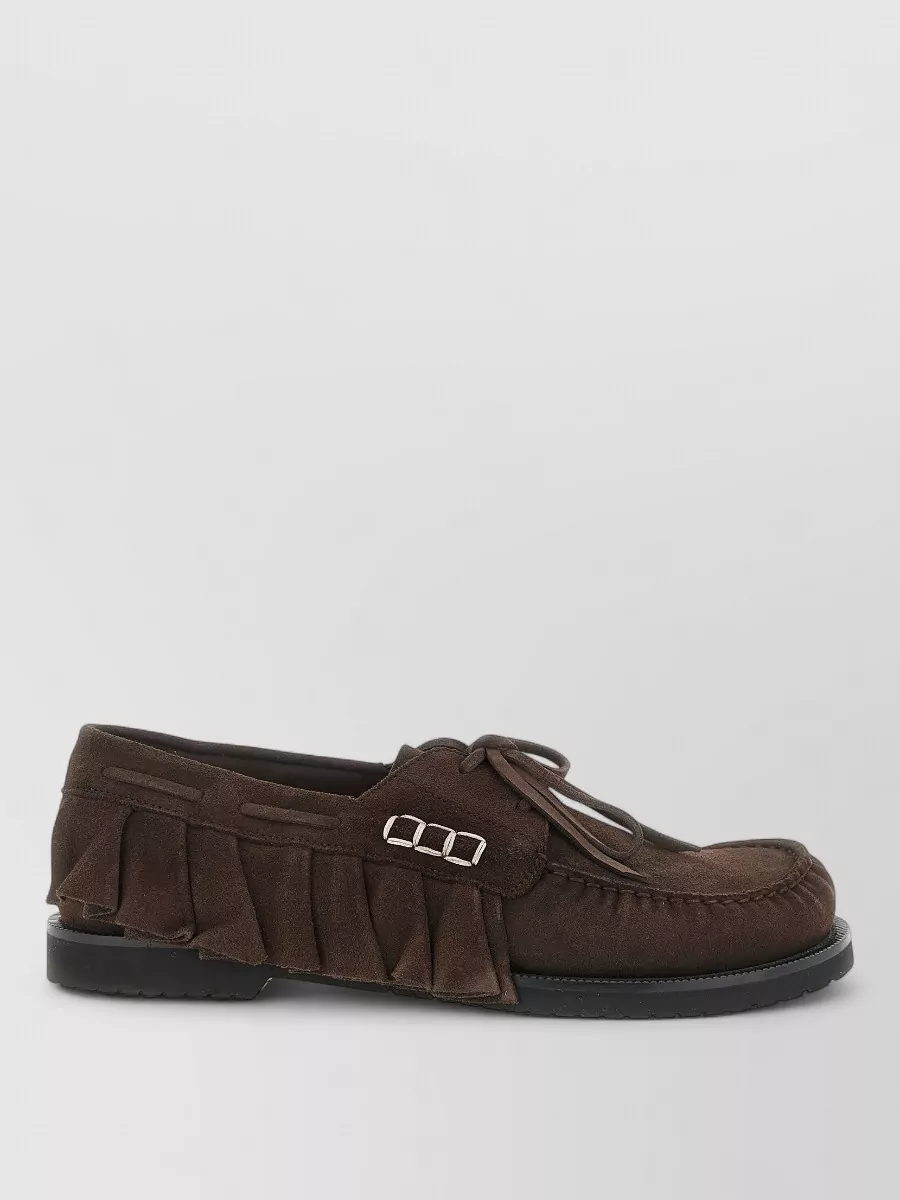 JW Anderson suede boat shoes