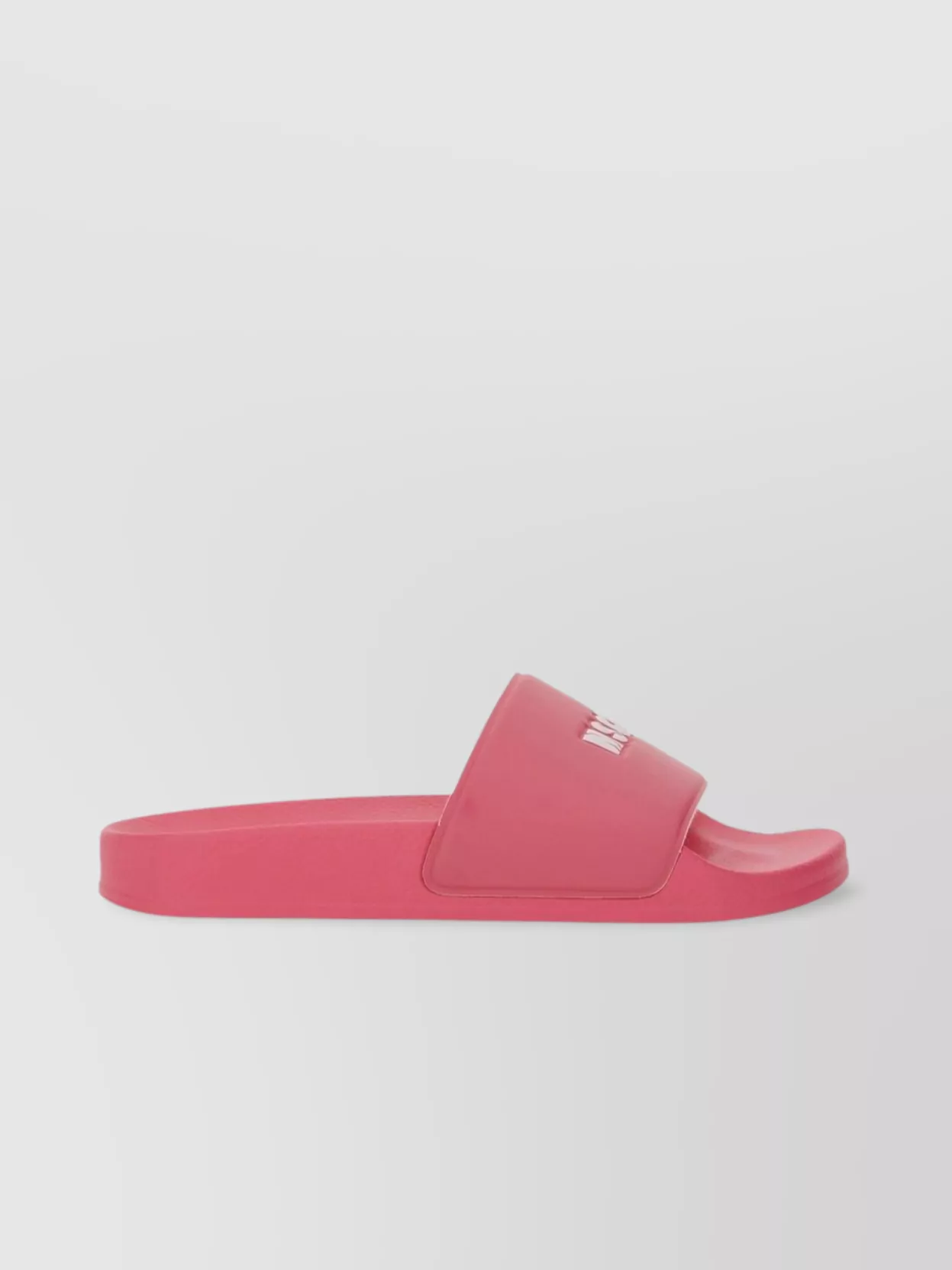 Msgm Logo Open Toe Slide Sandal