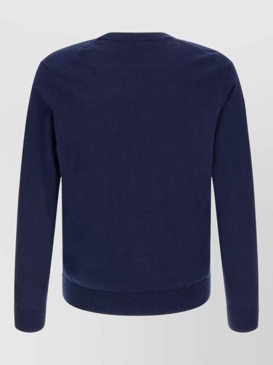 Ballantyne Cashmere Cotton Argyle V-Neck Cardigan