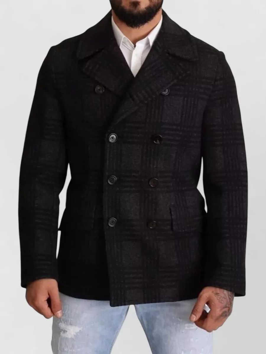 Dolce&Gabbana Checked double-breasted peacoat