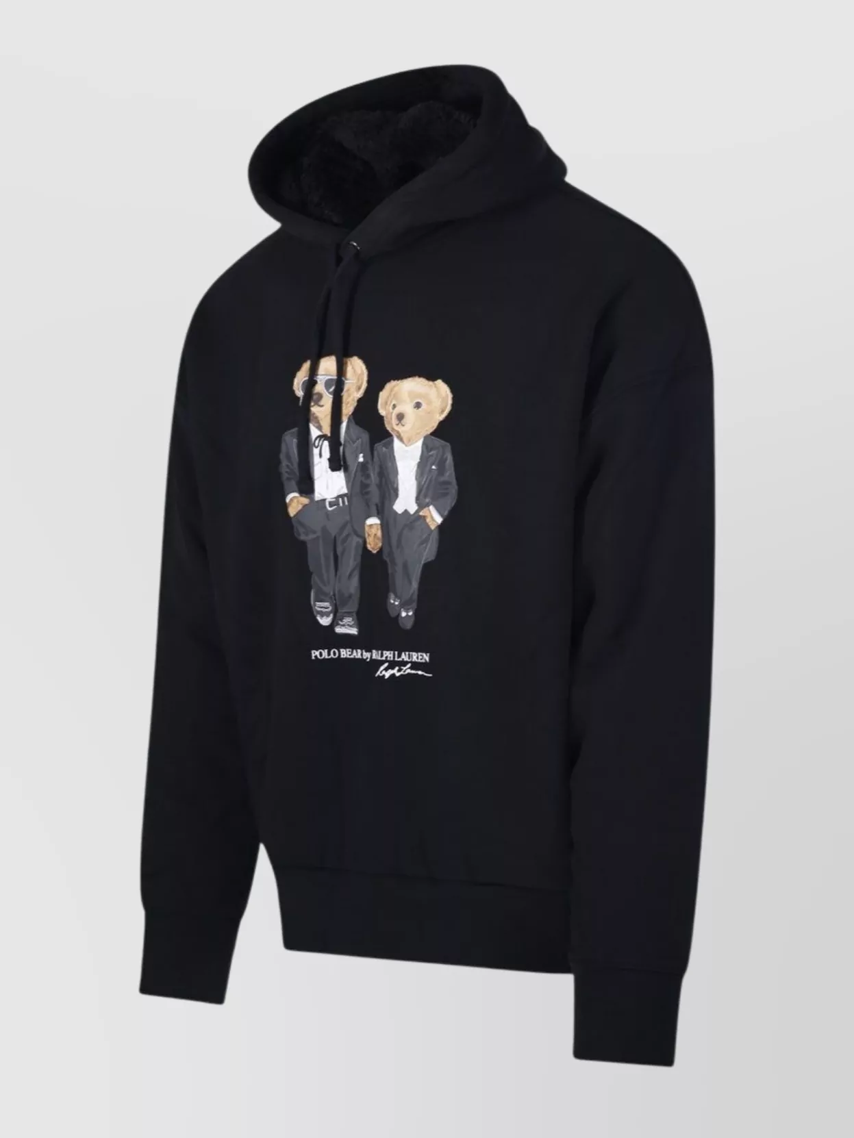 Ralph Lauren Graphic Print Hoodie With Drawstring And Pocket