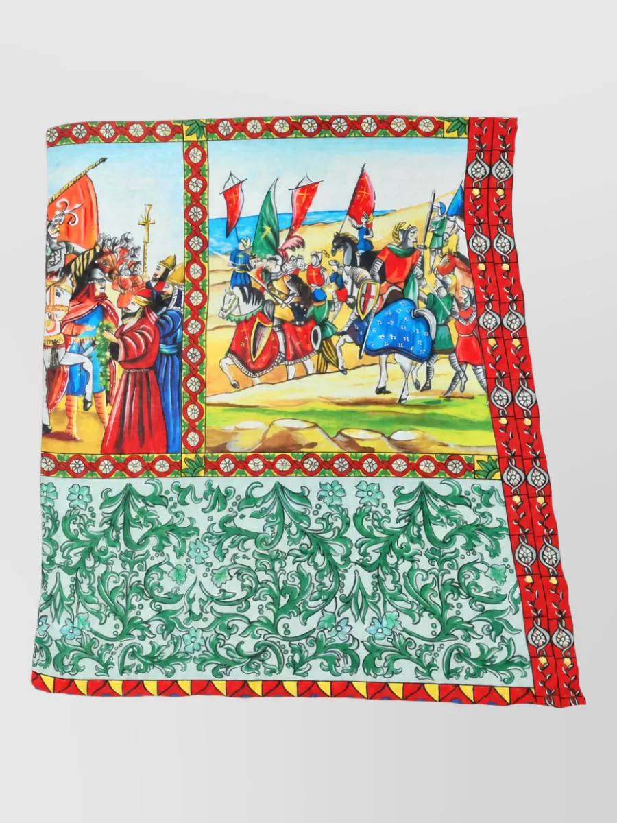 Dolce&Gabbana silk printed square scarf