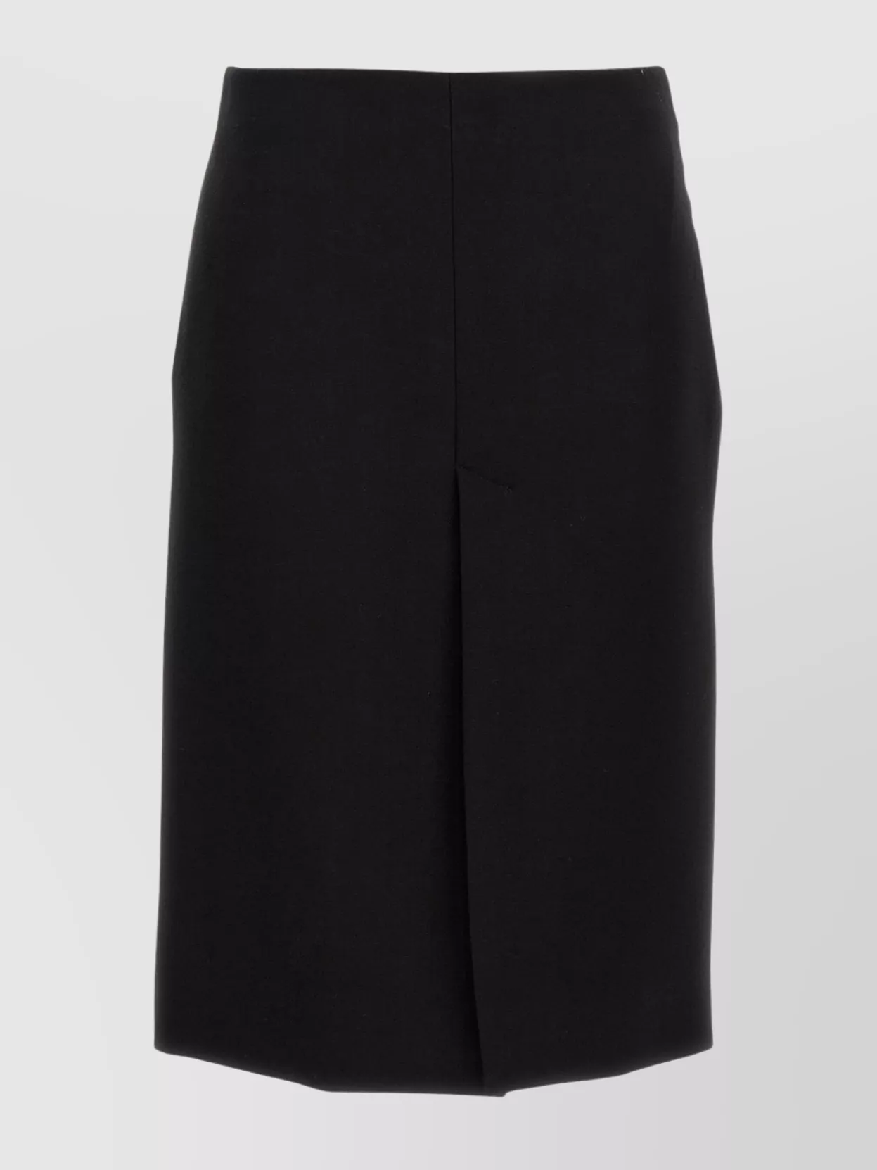 Gucci High Waist Knee-length Skirt With Back Slit And Side Pockets In Black
