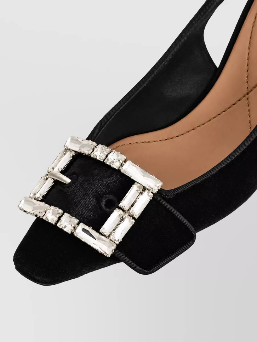 Dolce&Gabbana Velvet Slingback Mules