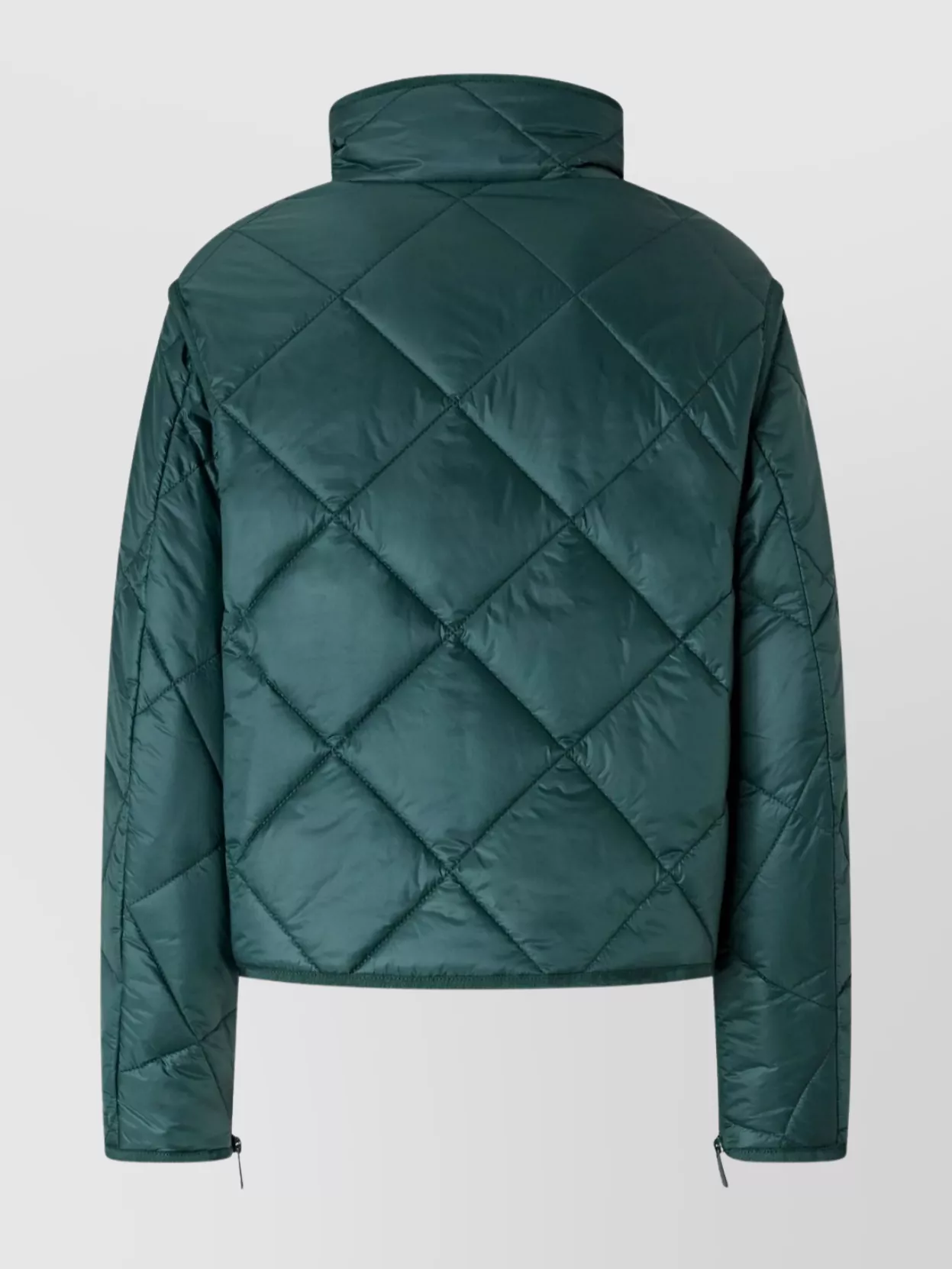 Pinko Quilted High Collar Jacket With Side Pockets