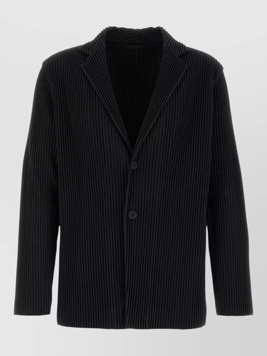 Homme Plisse Issey Miyake single breasted coat