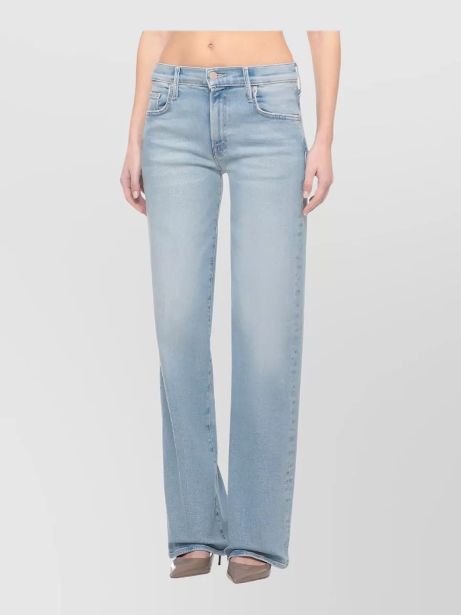 Mother Mid-Rise Wide-Leg Jeans