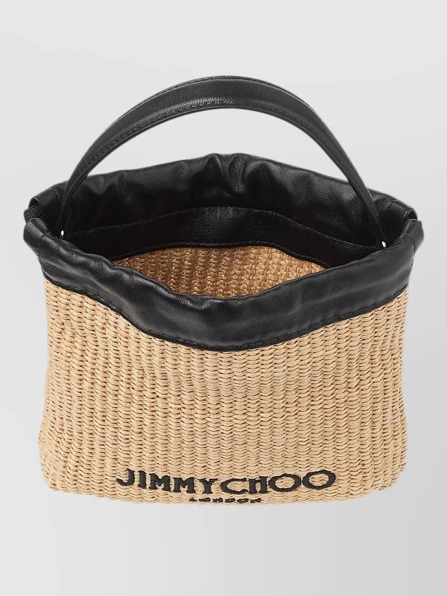 Jimmy Choo Na Raffia Bucket Bag
