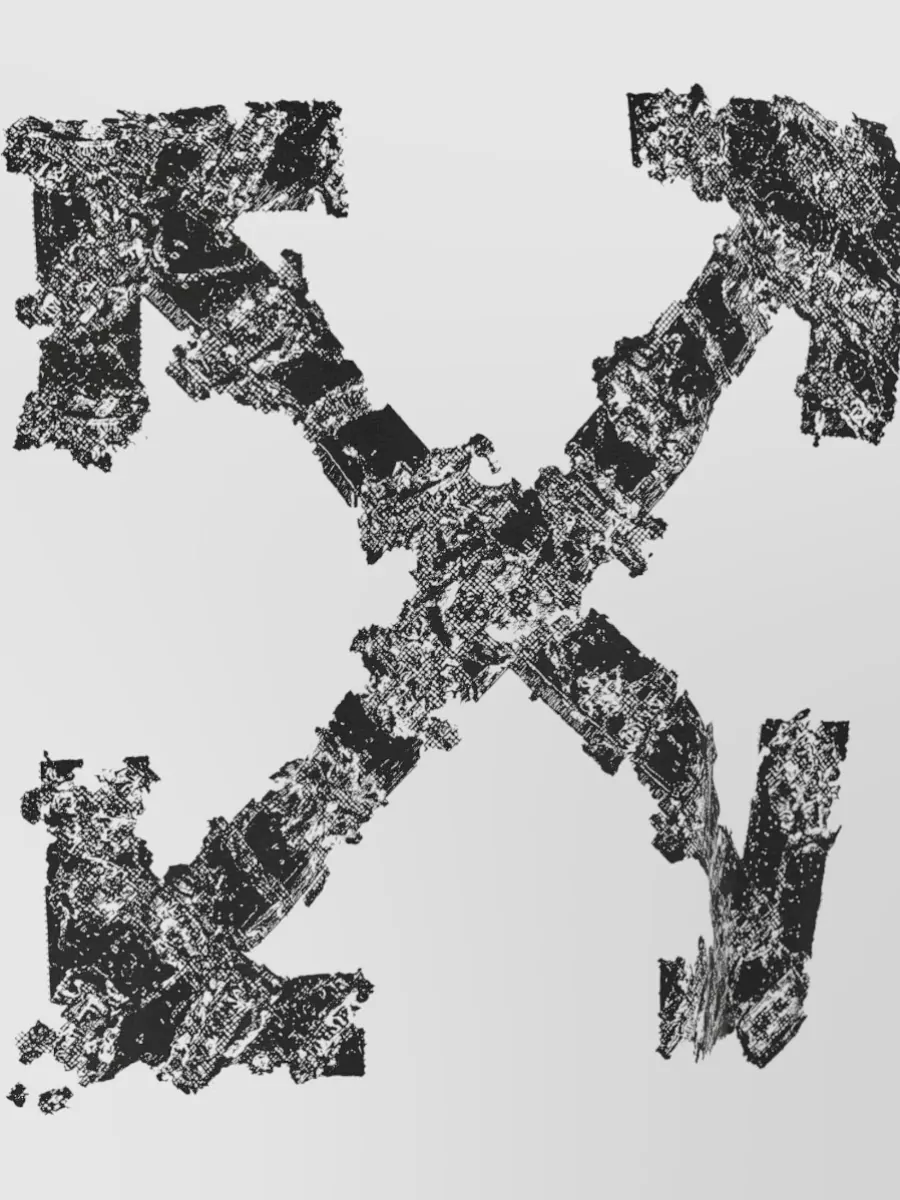 Off-White Heraldic Threshold Arrows Graphic Crewneck T Shirt