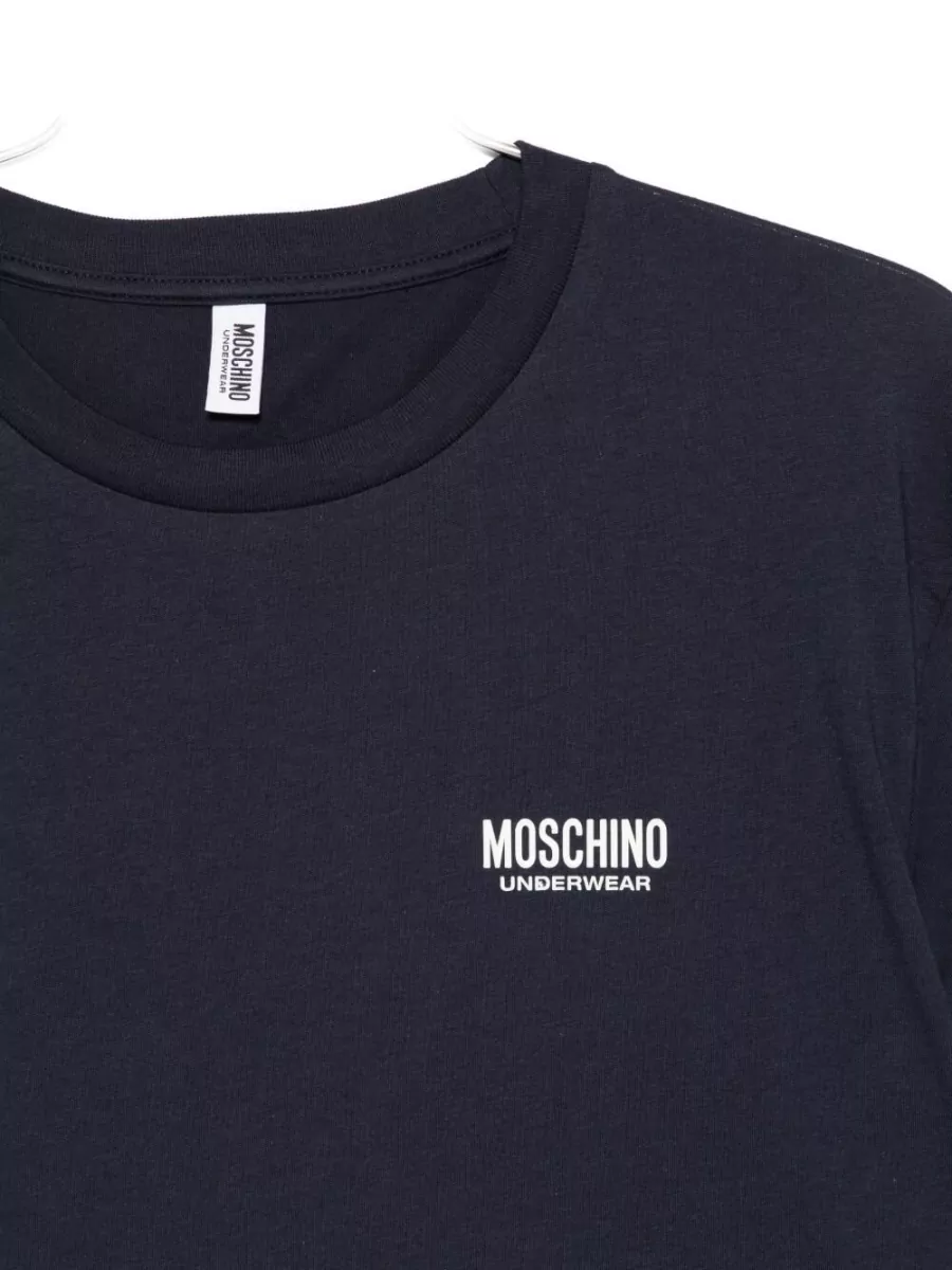 Moschino Cotton Logo Print Short Sleeve T-Shirt