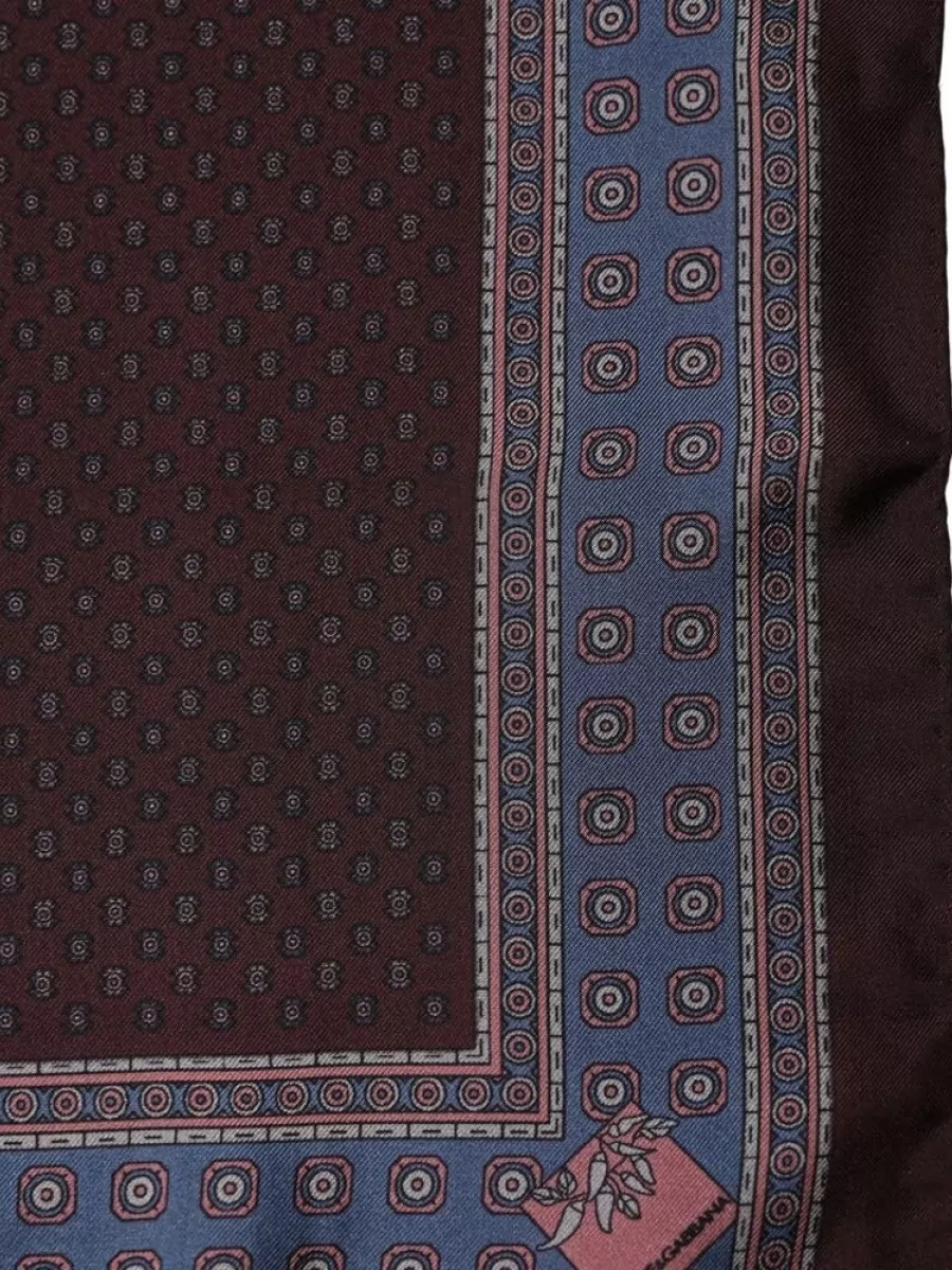 Dolce&Gabbana Silk Geometric Pocket Square