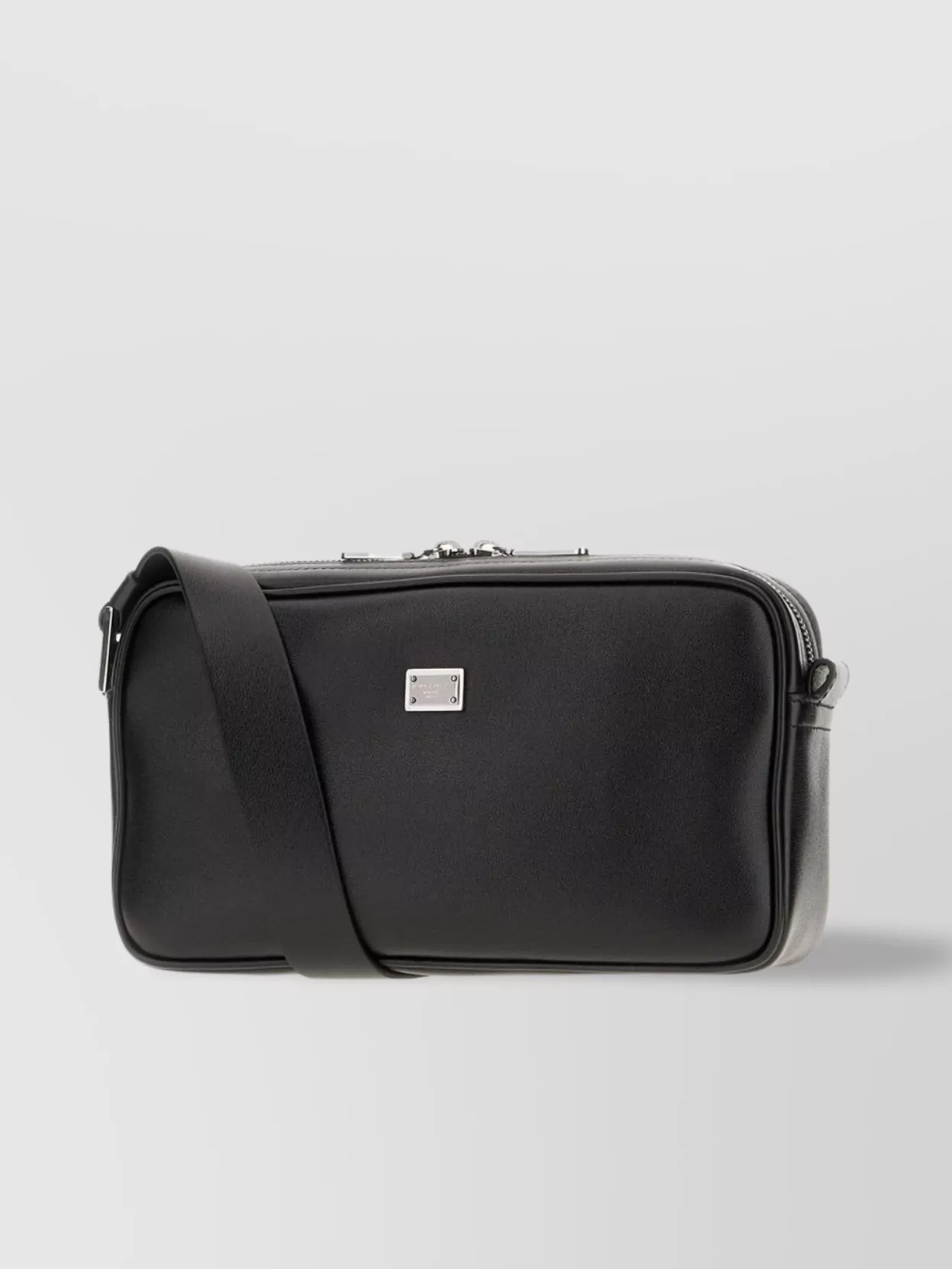Dolce&Gabbana Leather Crossbody Bag Buckle Detail