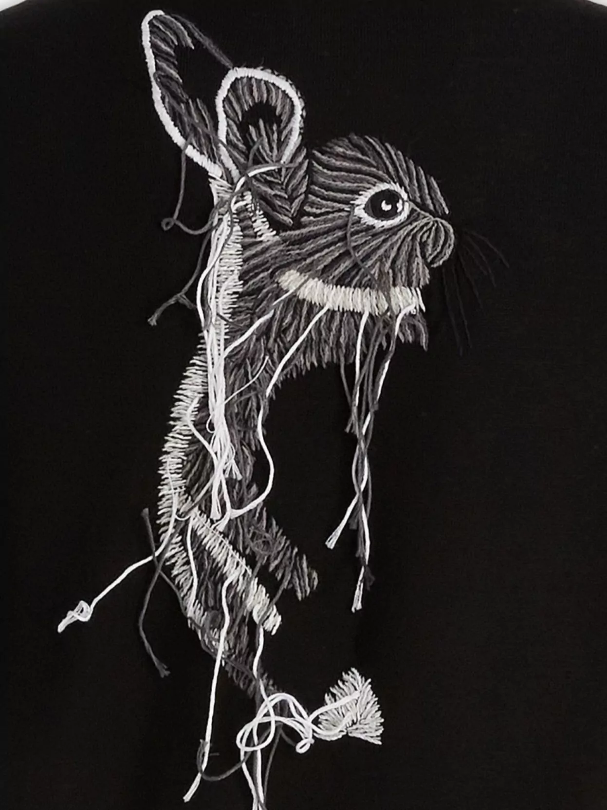 Lanvin Crew-neck Wool T-shirt Embroidered Print