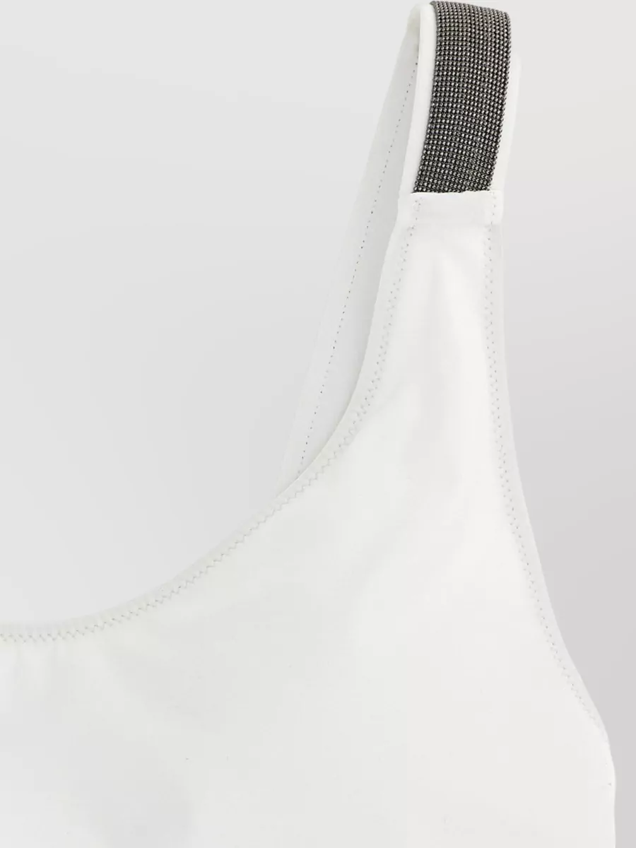Brunello Cucinelli Detailed One Piece Swimsuit Contrast Straps