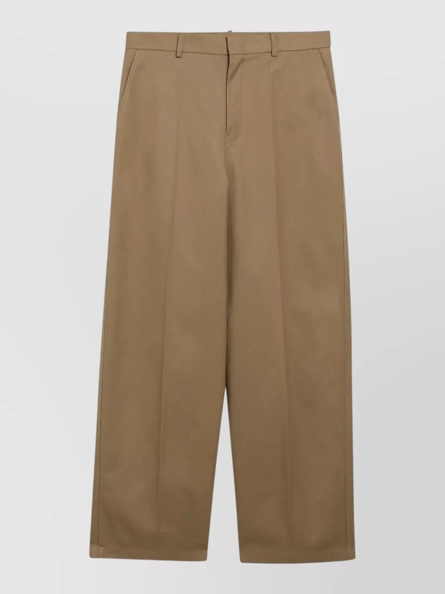 Balenciaga cotton wide-leg chino trousers