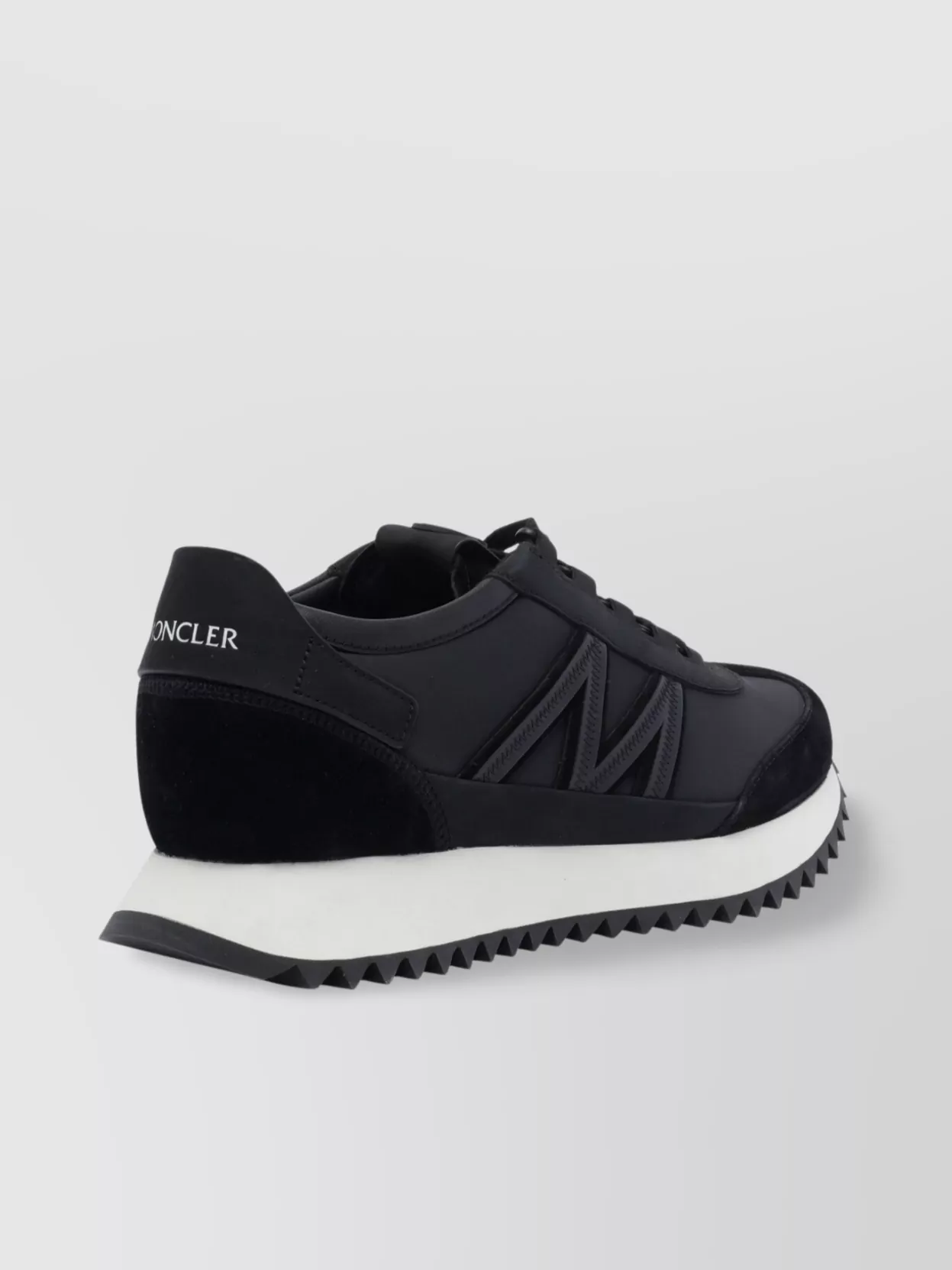 Moncler Low Top Sneakers Featuring Suede Accents