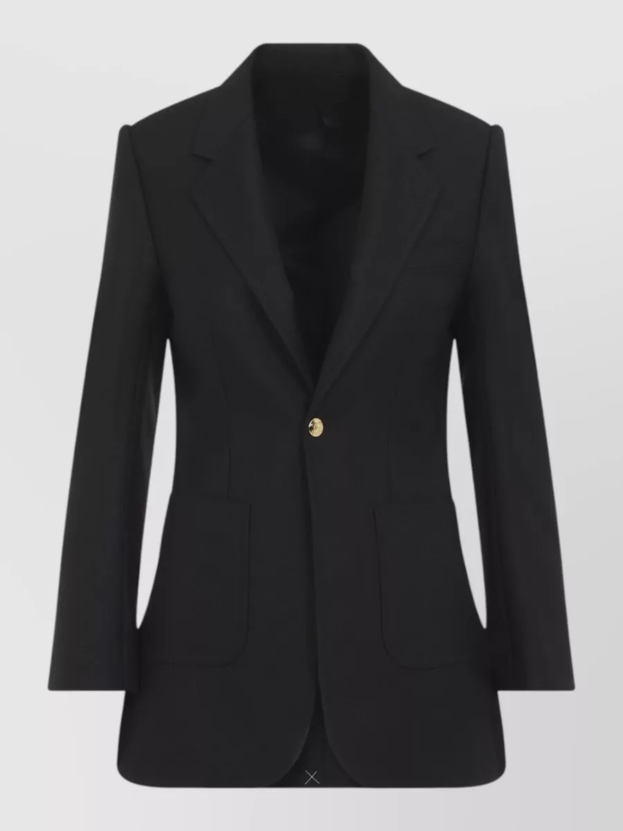 Celine wool mohair single breasted suit jacket