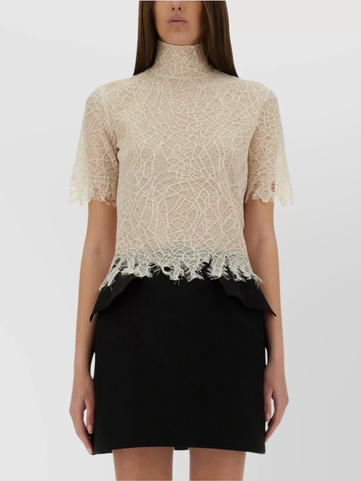Alexander Mcqueen Lace Spider Web Top