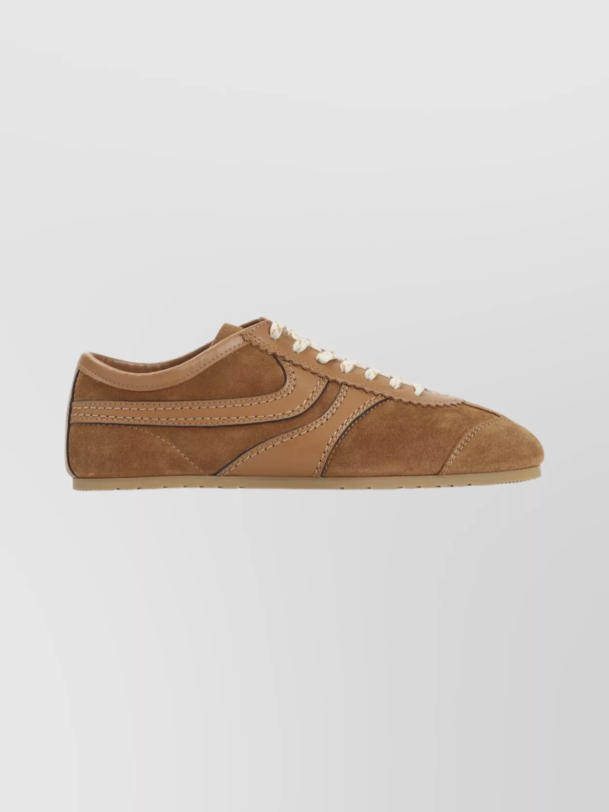 Dries Van Noten Low-Top Sneakers With Rubber Sole And Stitching
