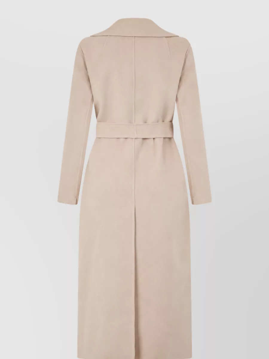 S Max Mara Virgin Wool Belted Long Coat