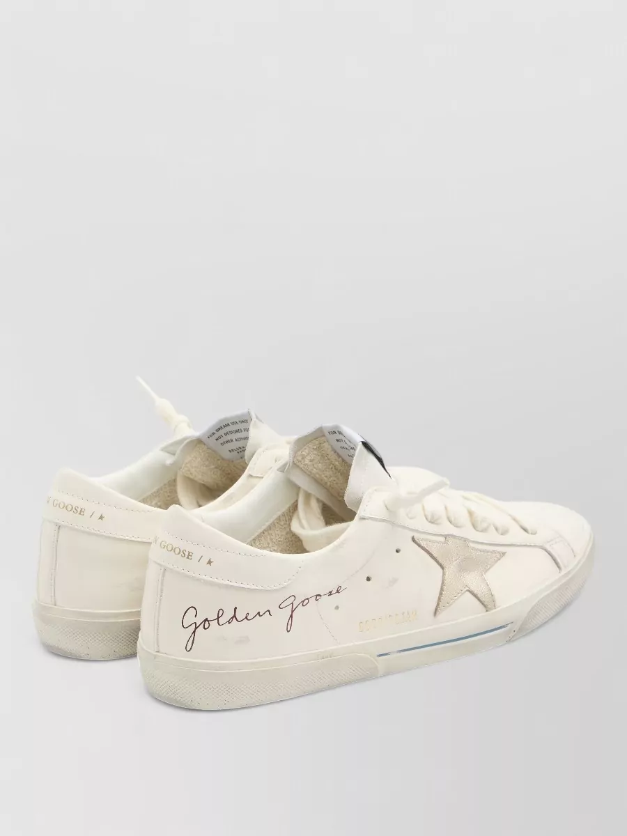 Golden Goose Leather Super Star Low-Top Sneakers