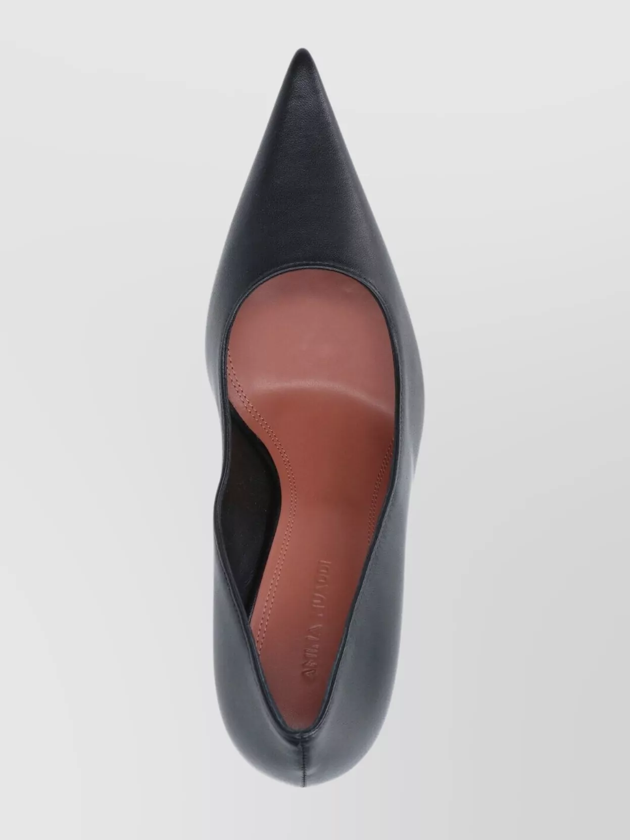 Amina Muaddi Pointed Toe Stiletto Pumps With Smooth Finish