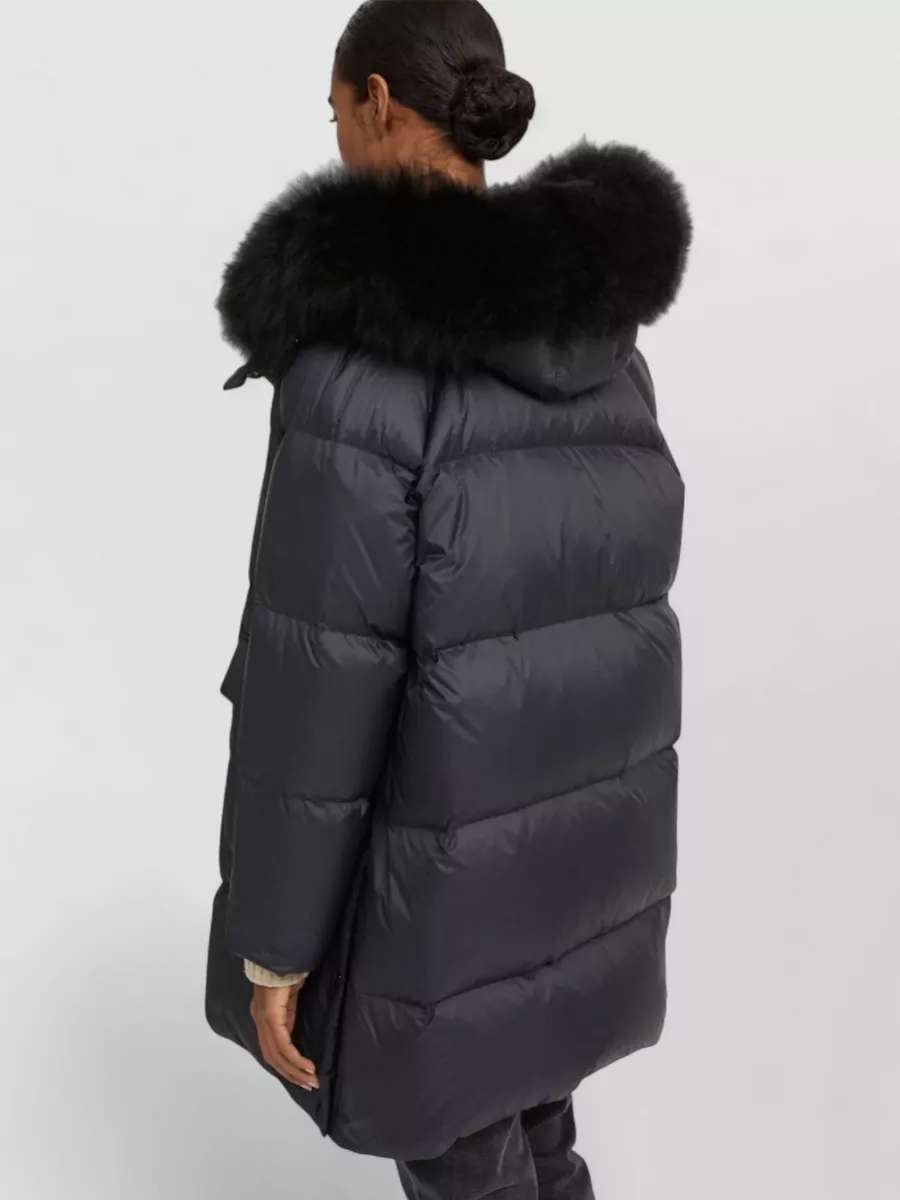 Yves Salomon Army Collection Long Down Raglan Jacket