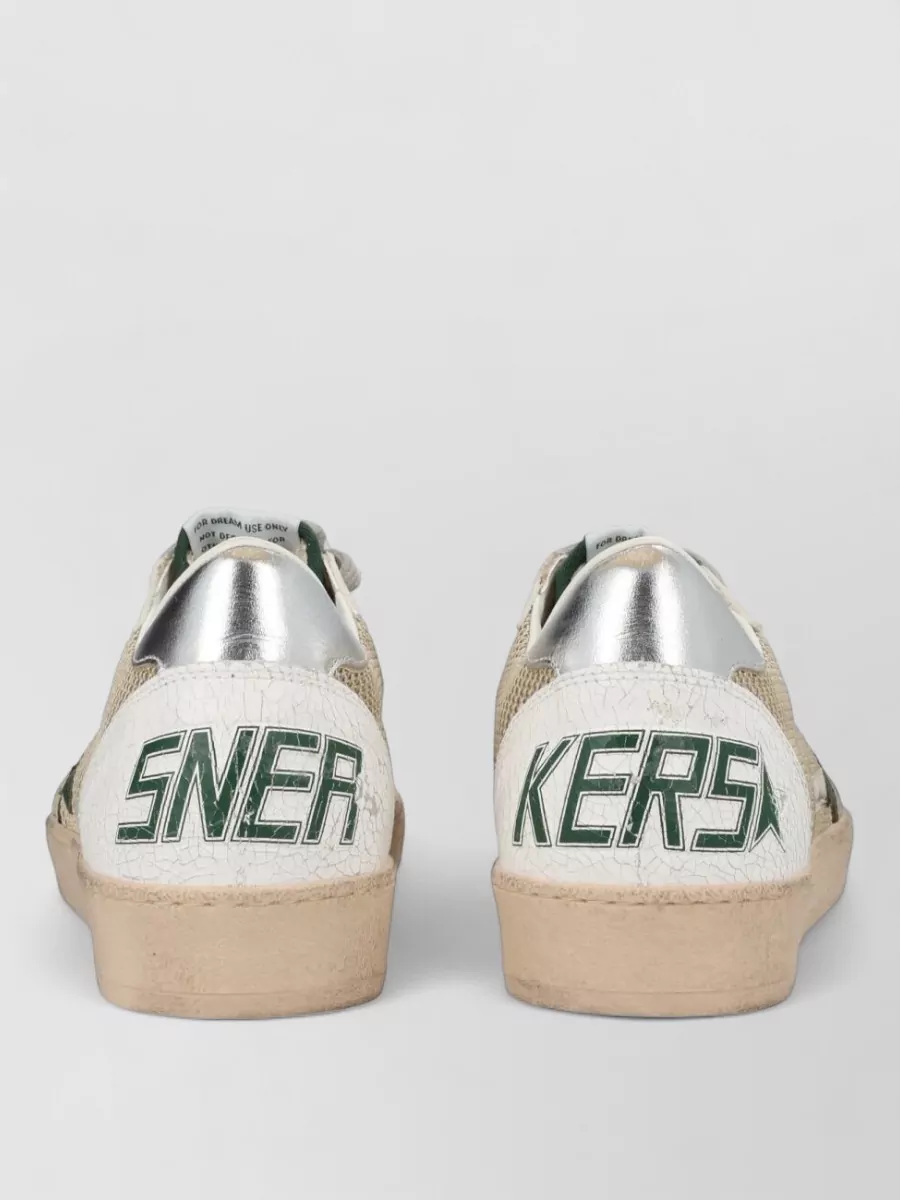 Golden Goose Sneakers Contrast Heel Tab Perforated Toe