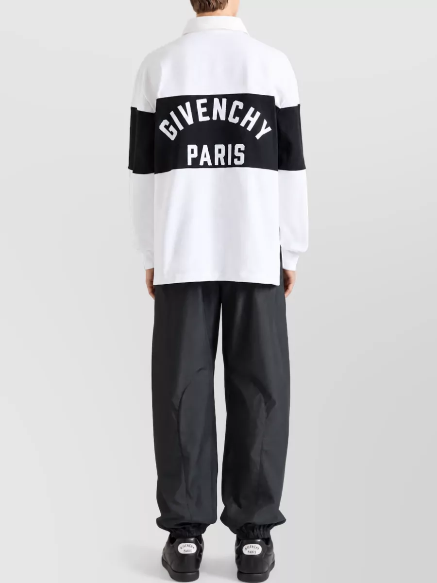 Givenchy Cotton Long-Sleeve Polo Shirt