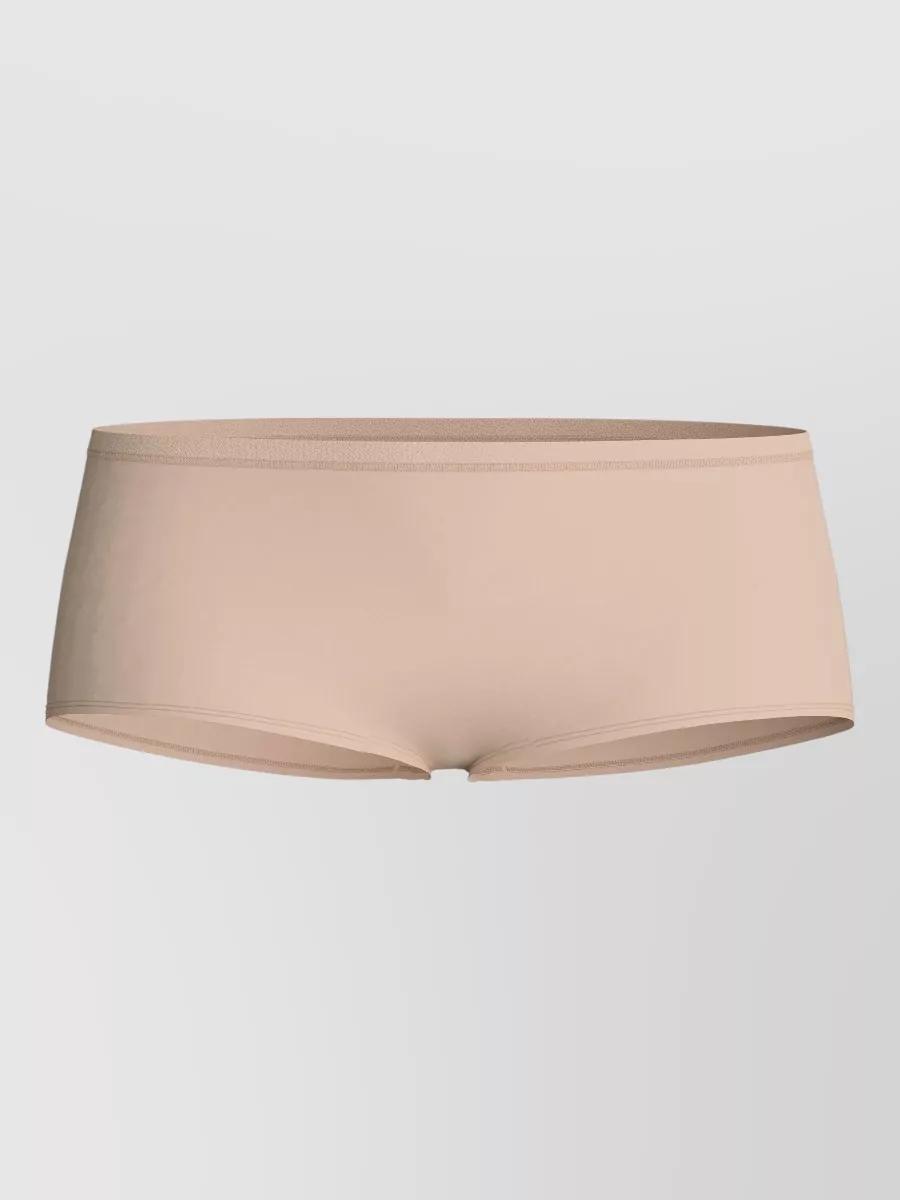 Calida Seamless High Rise Underwear Elastic Waistband In Brown